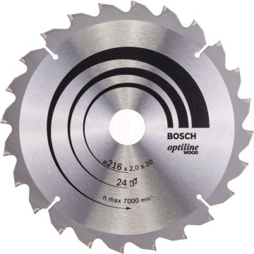 Bosch Daire Testere Bıçağı Optiline Wood 216x30 mm 24 Diş - 2608640431