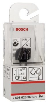 Bosch Yarımay Freze Ucu Standard For Wood 8x16x45x8 mm - 2608628369