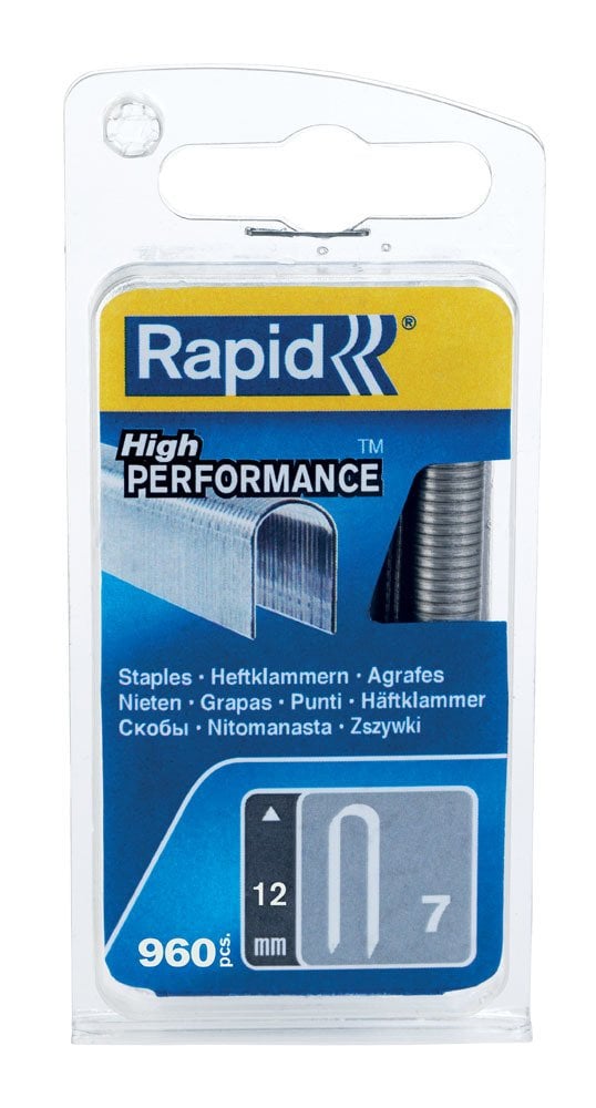 Rapid Zımba Teli 7 Serisi U Tip Galvaniz 12 mm (1 Paket/960 Adet) - 40109523