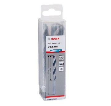 Bosch Metal Matkap Ucu HSS PointTeQ (DIN 338) 8,5 mm (10 Adet) - 2608577253
