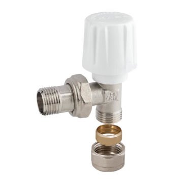 KAS Radyatör Vanası Köşe Bakır Boru Bağlantılı 1/2 İnç (KV3)