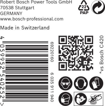 Bosch Ağ Zımpara Expert M480 125 Mm 320 Kum 50 Li Paket - 2608900687