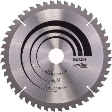 Bosch Daire Testere Bıçağı Optiline Wood 216x30 mm 48 Diş - 2608640432