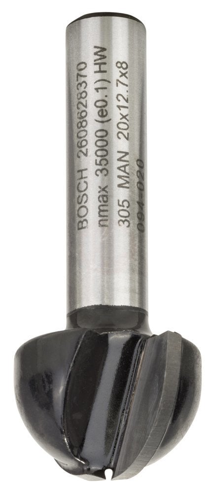 Bosch Yarımay Freze Ucu Standard For Wood 8x20x46x10 mm - 2608628370
