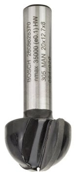 Bosch Yarımay Freze Ucu Standard For Wood 8x20x46x10 mm - 2608628370