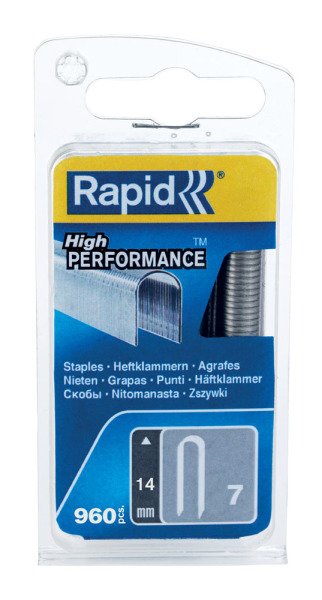 Rapid Zımba Teli 7 Serisi U Tip Galvaniz 14 mm (1 Paket/960 Adet) - 40109524