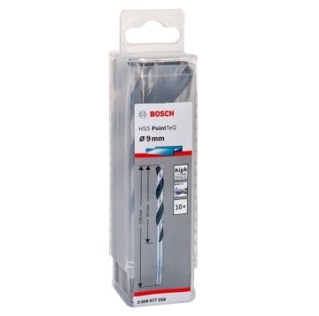 Bosch Metal Matkap Ucu HSS PointTeQ (DIN 338) 9,0 mm (10 Adet) - 2608577258