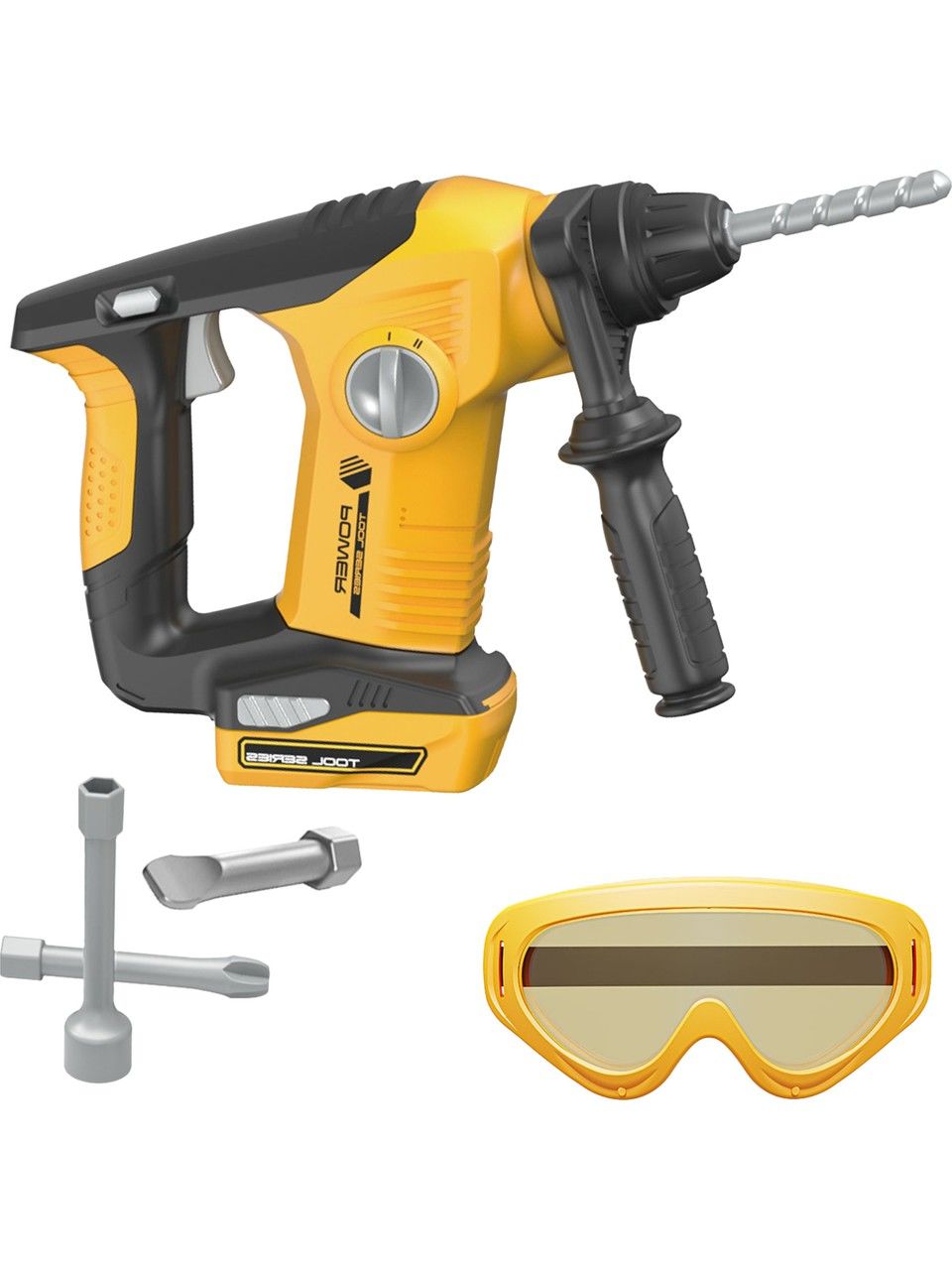 Oyuncak Darbeli Matkap ve Koruyucu Gözlük