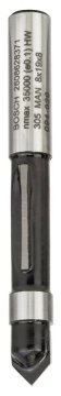 Bosch Oluklu Freze Ucu Standard For Wood 8x8x66 mm - 2608628371