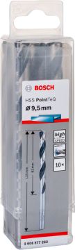 Bosch Metal Matkap Ucu HSS PointTeQ (DIN 338) 9,5 mm (10 Adet) - 2608577263