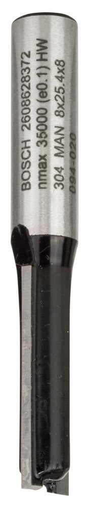 Bosch Çift Oluklu Düz Freze Ucu Standard For Wood 8x8x56 mm - 2608628372