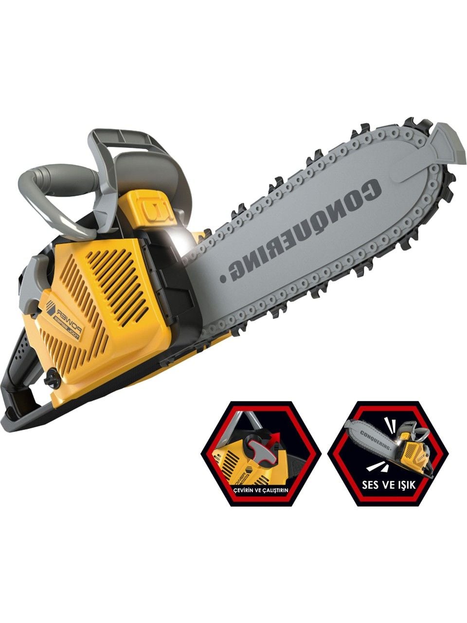 Oyuncak Elektrikli Testere Pilli Işıklı ve Ses Efektli