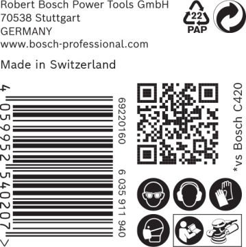 Bosch Ağ Zımpara Expert M480 125 Mm 120 Kum 50 Li Paket - 2608900682