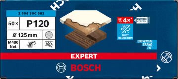 Bosch Ağ Zımpara Expert M480 125 Mm 120 Kum 50 Li Paket - 2608900682