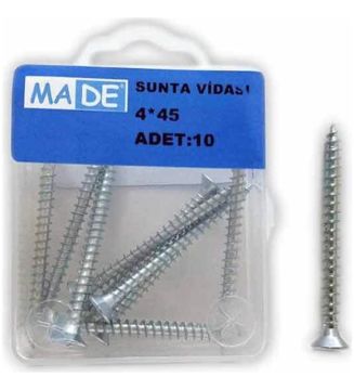 Made Sunta Vidası 4x45 mm (1 Kutu/10 Adet)