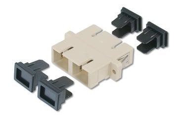 Assmann Digitus Sc-Sc Coupler, Gri, Plastik, Duplex, Multimode, Fosfor Bronz Ferrule, Sabitleyicili