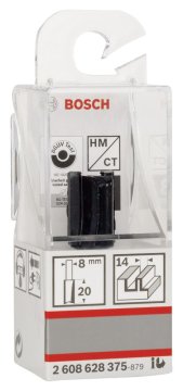 Bosch Çift Oluklu Düz Freze Ucu Standard For Wood 8x14x51 mm - 2608628375