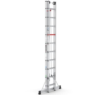 Çağsan İpli ve Makaralı Alüminyum Merdiven 2x10 Basamaklı - M1006
