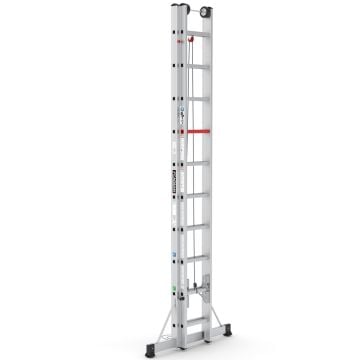 Çağsan İpli ve Makaralı Alüminyum Merdiven 2x10 Basamaklı - M1006