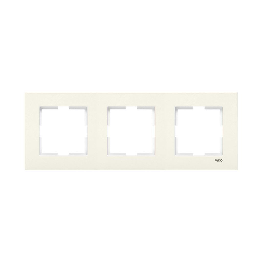 Viko Karre Serisi Krem Yatay Çerçeve Üçlü