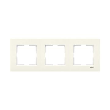 Viko Karre Serisi Krem Yatay Çerçeve Üçlü