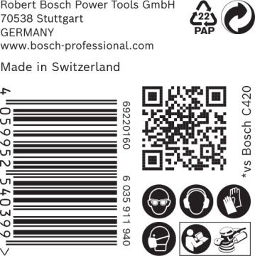 Bosch Ağ Zımpara Expert M480 150 Mm 150 Kum 50 Li Paket - 2608900701
