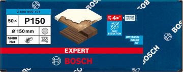 Bosch Ağ Zımpara Expert M480 150 Mm 150 Kum 50 Li Paket - 2608900701