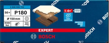 Bosch Ağ Zımpara Expert M480 150 Mm 180 Kum 50 Li Paket - 2608900702