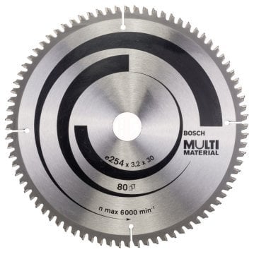 Bosch Daire Testere Bıçağı Multi Material 254x30 mm 80 Diş - 2608640450