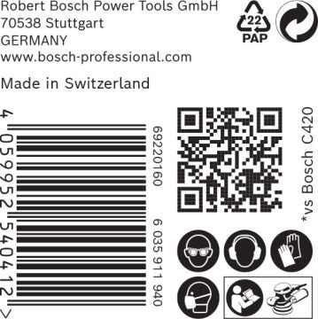 Bosch Ağ Zımpara Expert M480 150 Mm 220 Kum 50 Li Paket - 2608900703