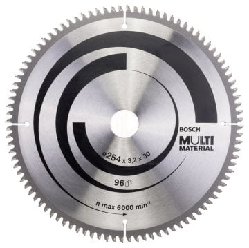 Bosch Daire Testere Bıçağı Multi Material 254x30 mm 96 Diş - 2608640451