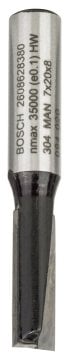 Bosch Çift Oluklu Düz Freze Ucu Standard For Wood 8x7x51 mm - 2608628380