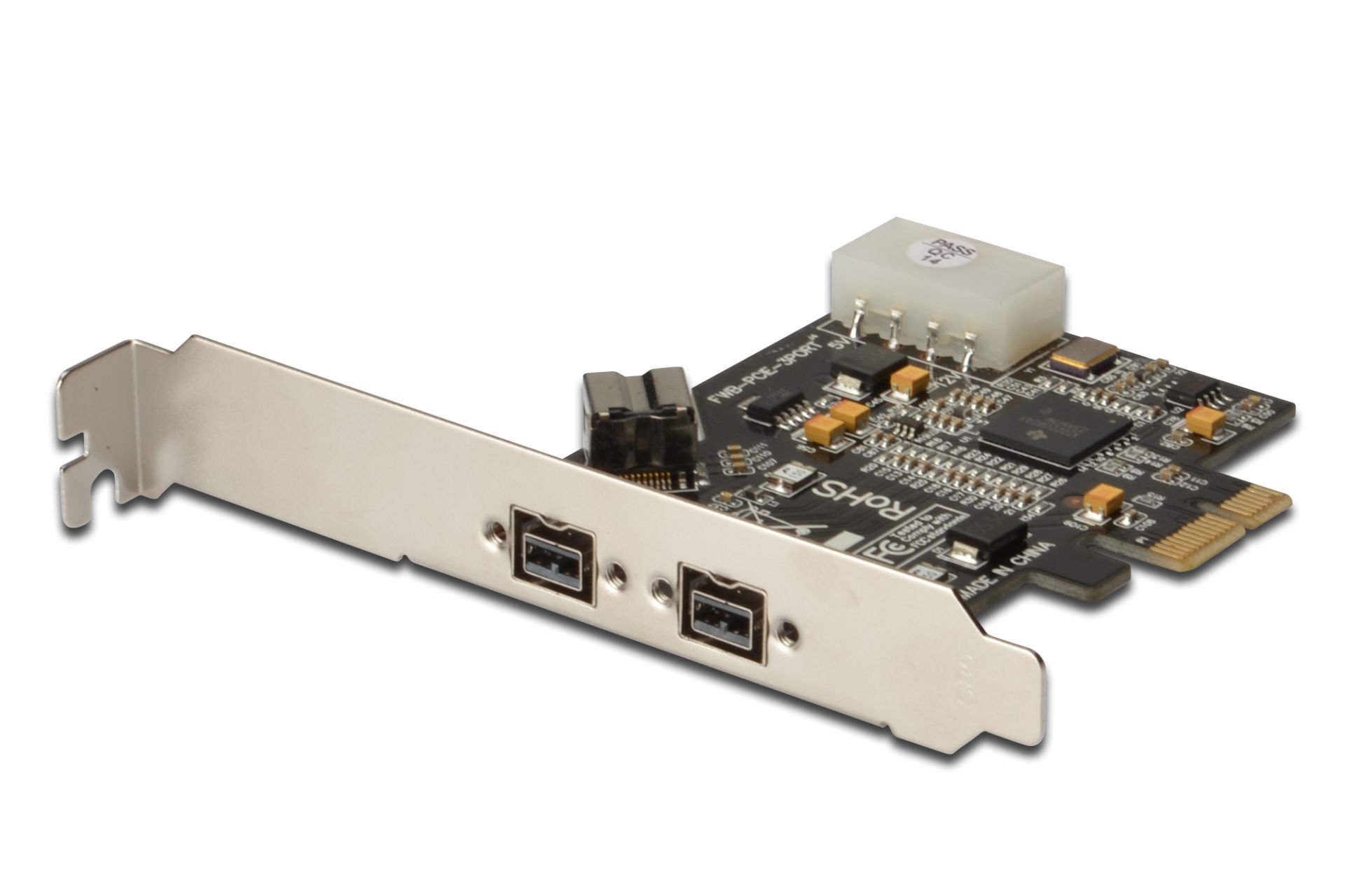 Assmann Digitus 3 Portlu (2 Harici, 1 Dahili Port) Pcı Express Firewire 800 Kart, Ieee 1394B, Tı Xıo2213B Chip Takımı