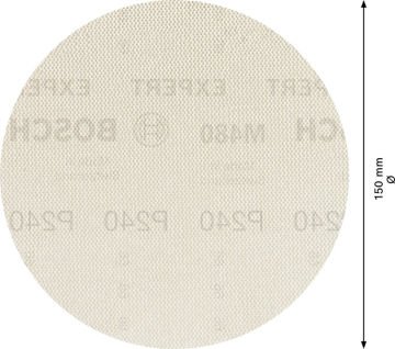 Bosch Ağ Zımpara Expert M480 150 Mm 240 Kum 50 Li Paket - 2608900704