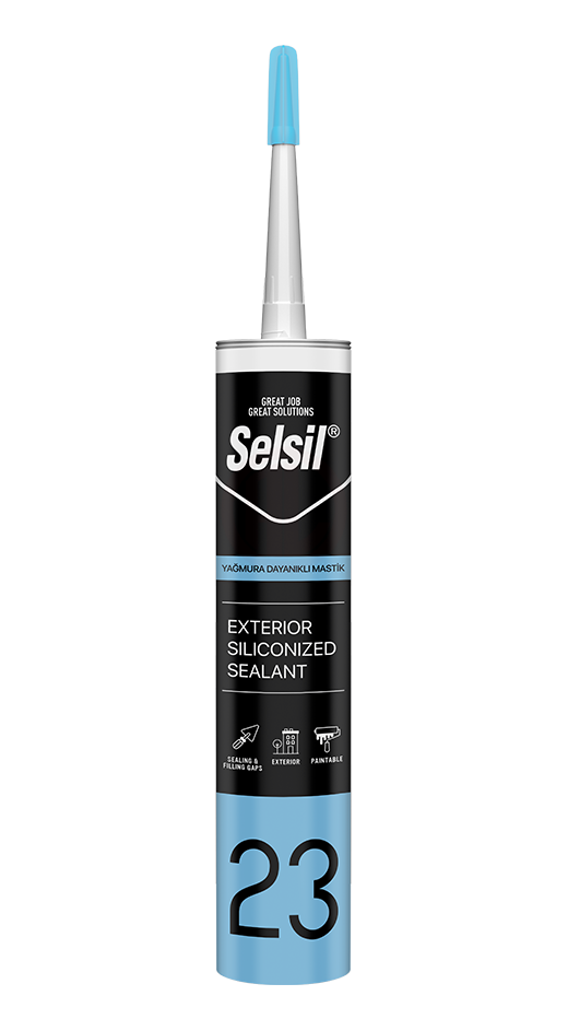 Selsil Yağmura Dayanıklı Akrilik Mastik 485 Gr Vizon