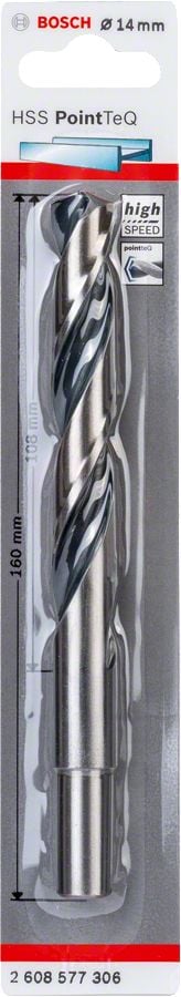 Bosch Metal Matkap Ucu HSS PointTeQ (DIN 338) 14,0 mm (1 Adet) - 2608577306