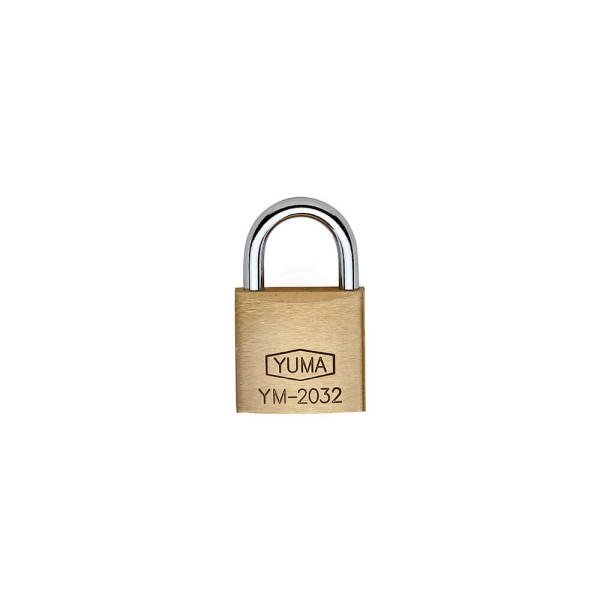 Yuma Kilit Standart Pirinç Sarı Asma Kilit 32 mm - YM-2032