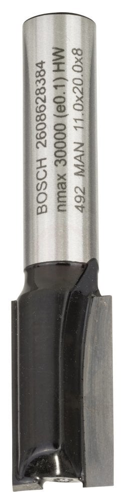 Bosch Çift Oluklu Düz Freze Ucu Standard For Wood 8x11x51 mm - 2608628384