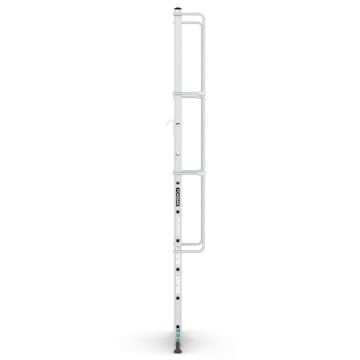 Çağsan MONOGUARD Tek Parça Korkuluklu Geniş Basamaklı Alüminyum 8 Basamaklı - T2000MG