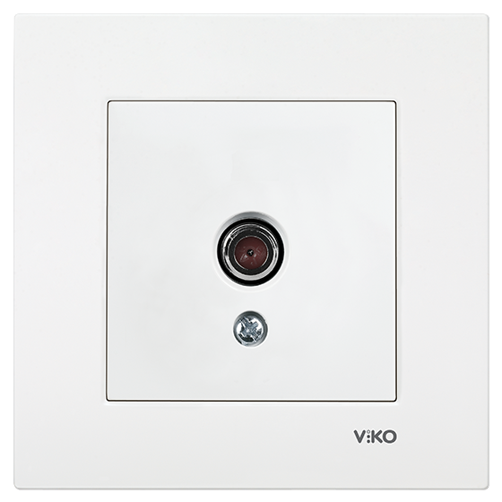 Viko Meridian - Karre Serisi Beyaz Tv Prizi Geçişli 8-12Db