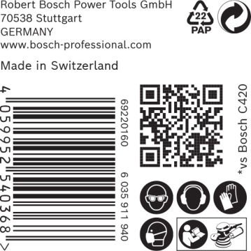 Bosch Ağ Zımpara Expert M480 150 Mm 80 Kum 50 Li Paket - 2608900698