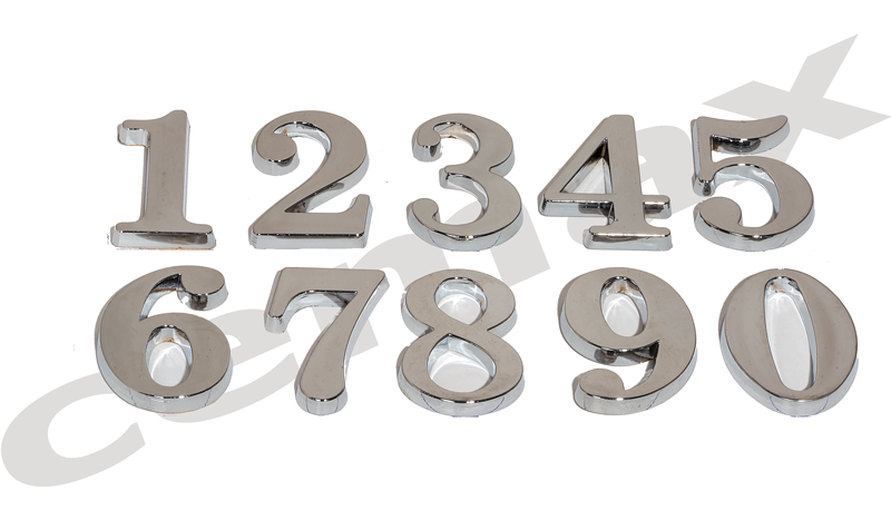 Cemax 8 Cm Plastik Krom Rakam