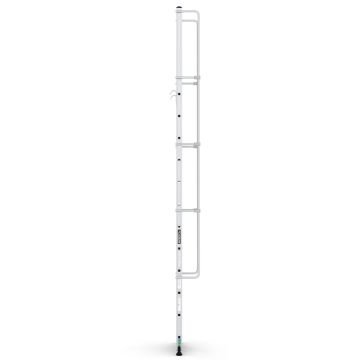Çağsan MONOGUARD Tek Parça Korkuluklu Geniş Basamaklı Alüminyum 12 Basamaklı - T3000MG