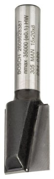 Bosch Çift Oluklu Düz Freze Ucu Standard For Wood 8x15x51 mm - 2608628387