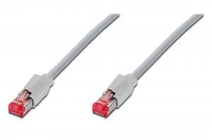Assmann Digitus Cat 6A S-Ftp/Pımf (Pairs In Metal Foil) Patch Kablosu, 1 Mt, Lsoh, Awg 27/7, Gri Renk Draka Uc 900 Ss Frnc, Hırose Tm21