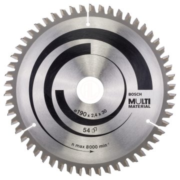 Bosch Daire Testere Bıçağı Multi Material 190x30 mm 54 Diş - 2608640509