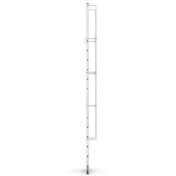 Çağsan MONOGUARD Tek Parça Korkuluklu Geniş Basamaklı Alüminyum 14 Basamaklı - T3500MG