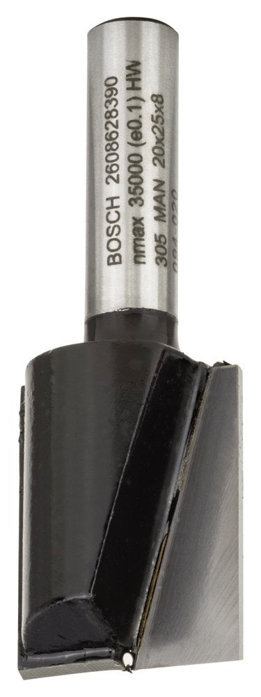 Bosch Çift Oluklu Düz Freze Ucu Standard For Wood 8x20x56 mm - 2608628390