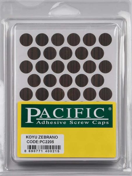 Pacific Koyu Zebrano Yapışkanlı Tapa 14 mm - PC2205