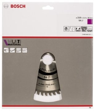 Bosch Daire Testere Bıçağı Multi Material 210x30 mm 54 Diş - 2608640511